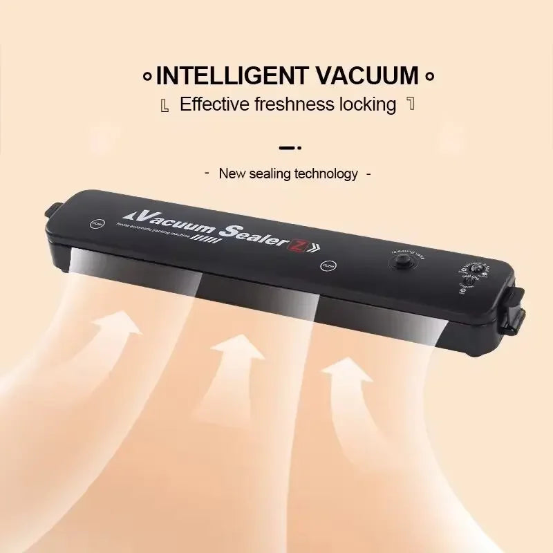 2024 NEW Food Vacuum Sealer Packaging Machine with Free 10pcs Vacuum bags Household Kitchen Food Vacuum Sealing